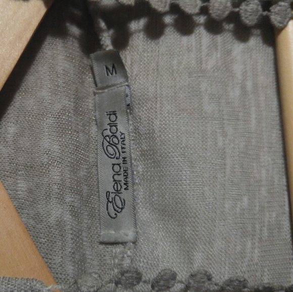 Beige Taupe Thin Knit Crochet Cardigan - Picture 11 of 13